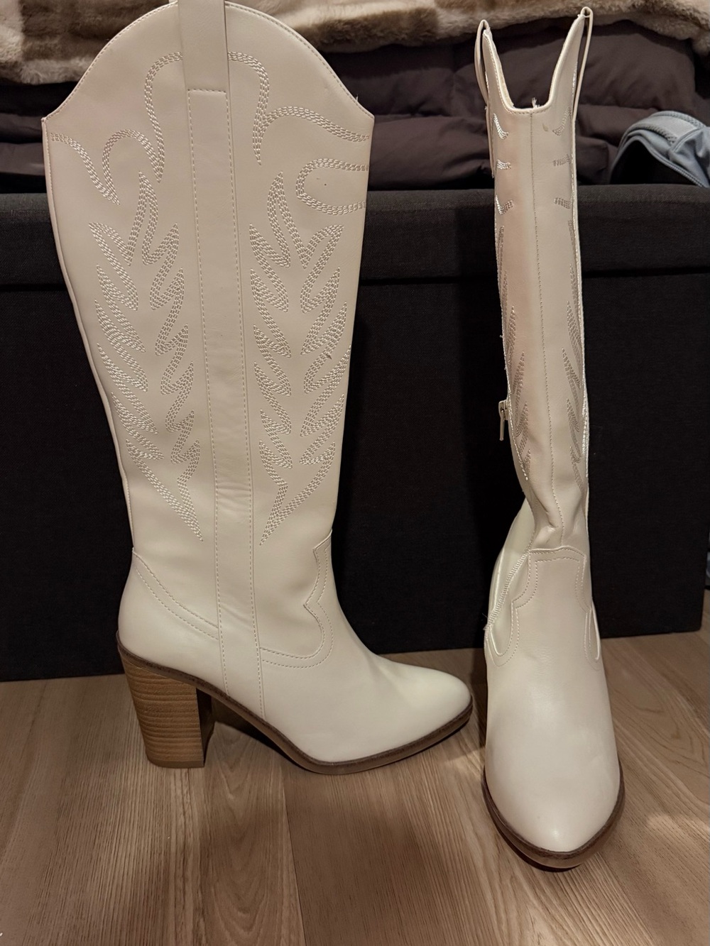 Altar'd State White Cowgirl Boots